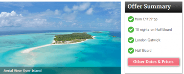 Cheap Maldives Holidays for 10 nights 5* Half Board from £1199pp